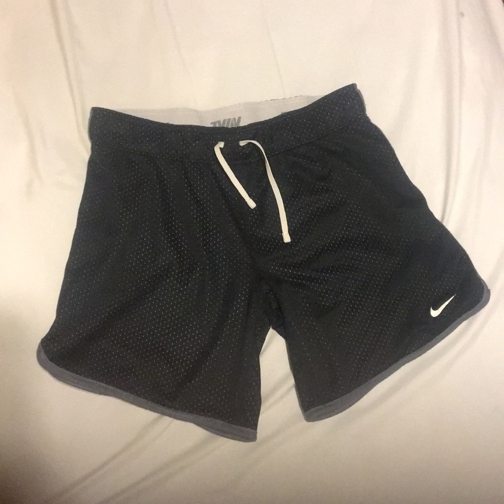 Girls Black Nike Athletic Shorts